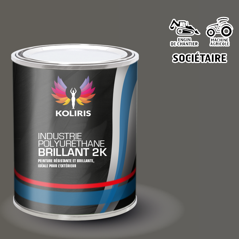 Peinture industrielle 2K PU brillante pour Engins de Chantier et Agricole
