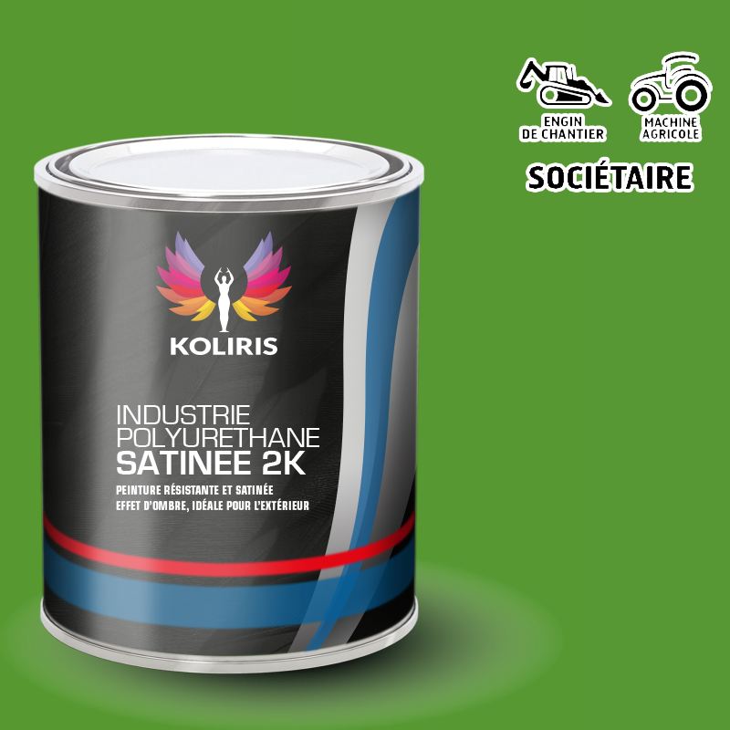 Peinture polyuréthane 2K pour engins de chantier et machines agricoles