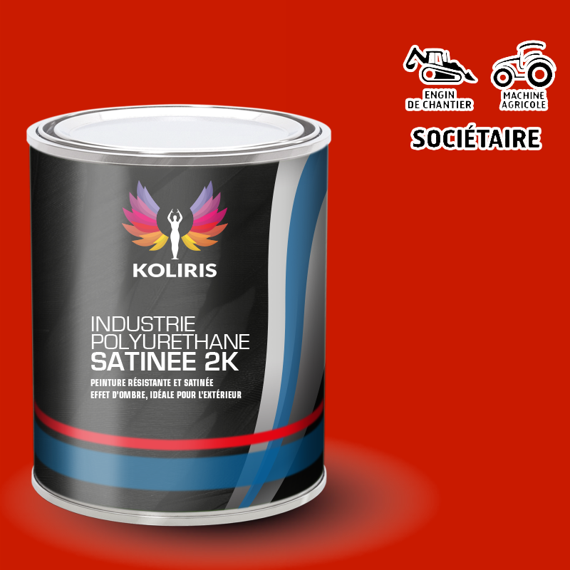 Peinture polyuréthane 2K pour engins de chantier et machines agricoles