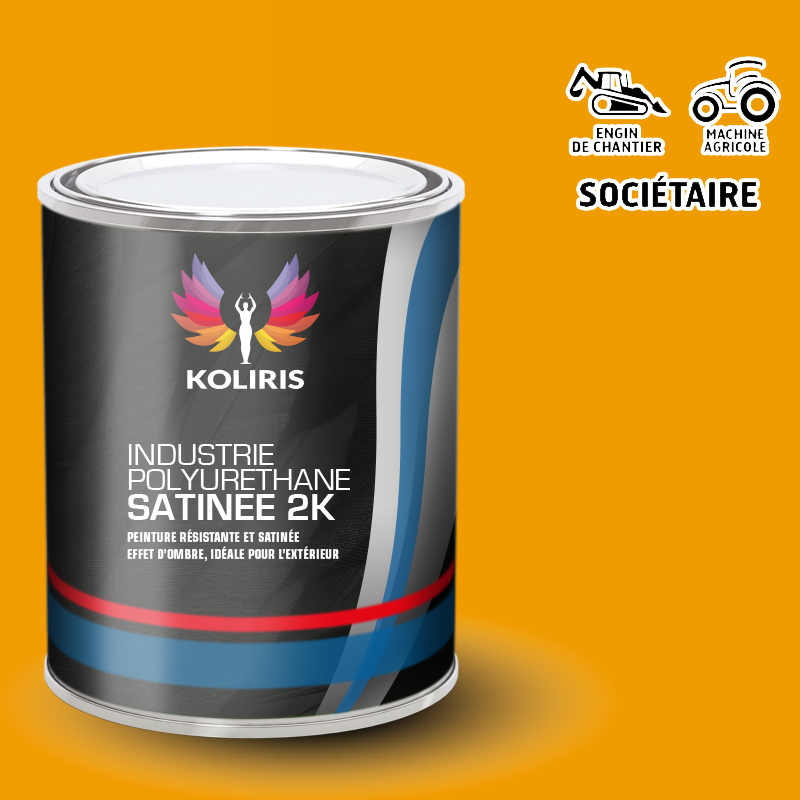 Peinture polyuréthane 2K pour engins de chantier et machines agricoles