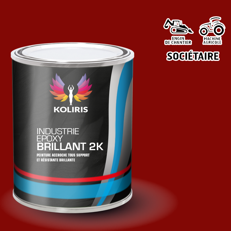 Peinture époxy 2K brillant pour Agricole et Engin de chantier