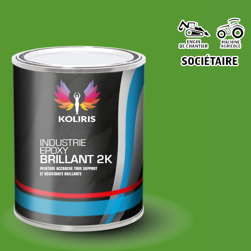 Peinture époxy 2K brillant pour Agricole et Engin de chantier