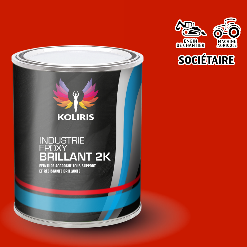 Peinture époxy 2K brillant pour Agricole et Engin de chantier