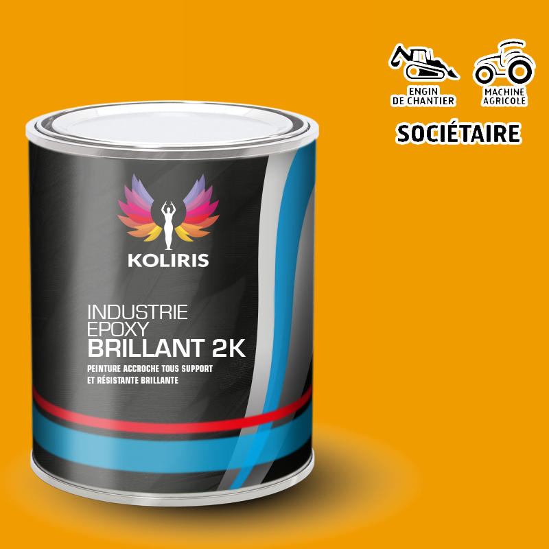 Peinture époxy 2K brillant pour Agricole et Engin de chantier
