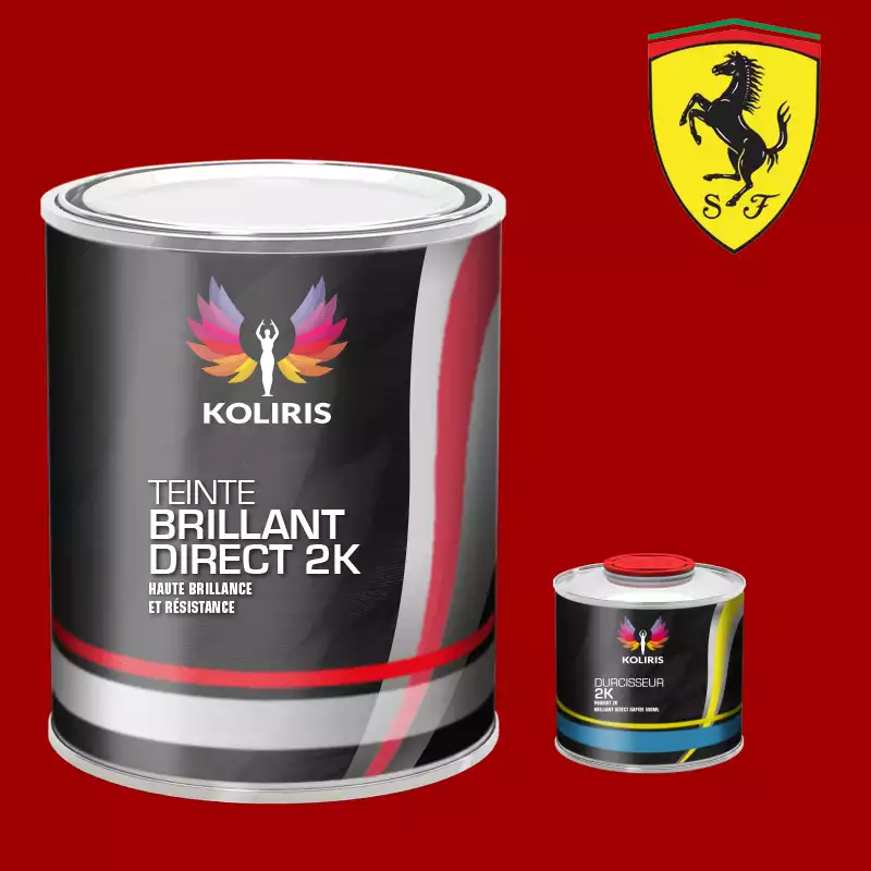 Kit peinture et durcisseur voiture brillant direct VOC420 Ferrari