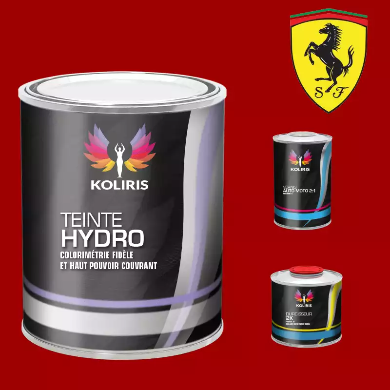 Kit peinture et vernis voiture hydro Ferrari