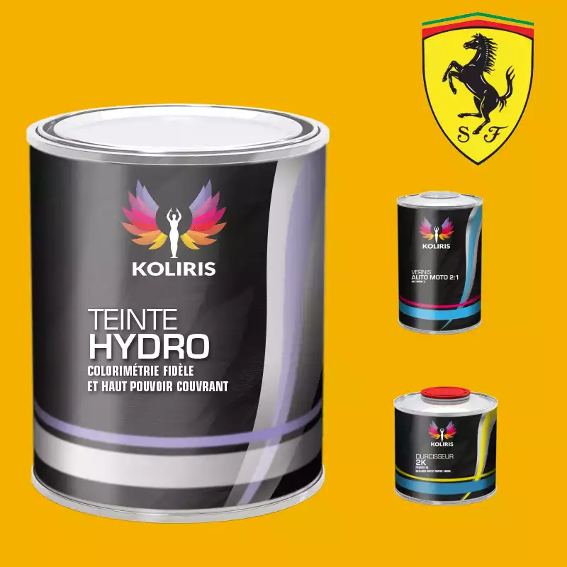 Kit peinture et vernis voiture hydro Ferrari
