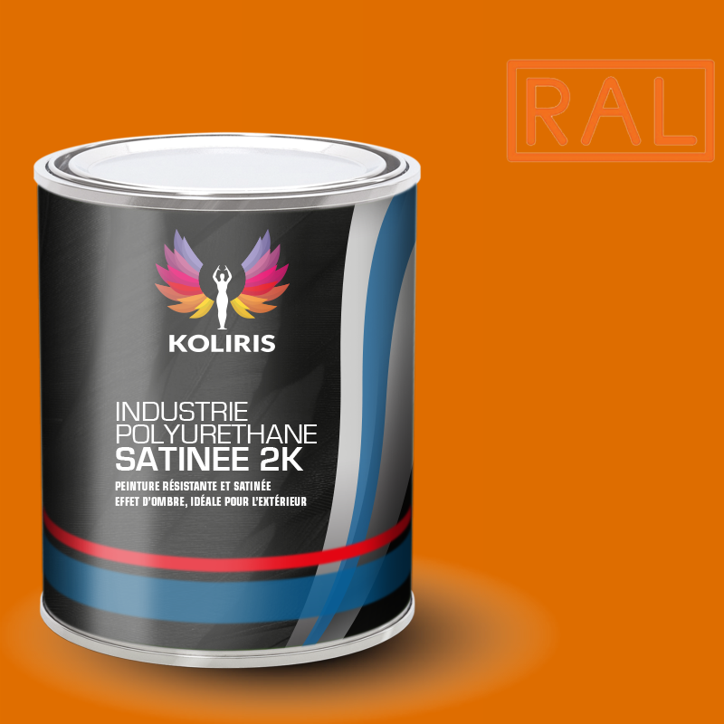 Peinture industrie 2K PU satinée Ral