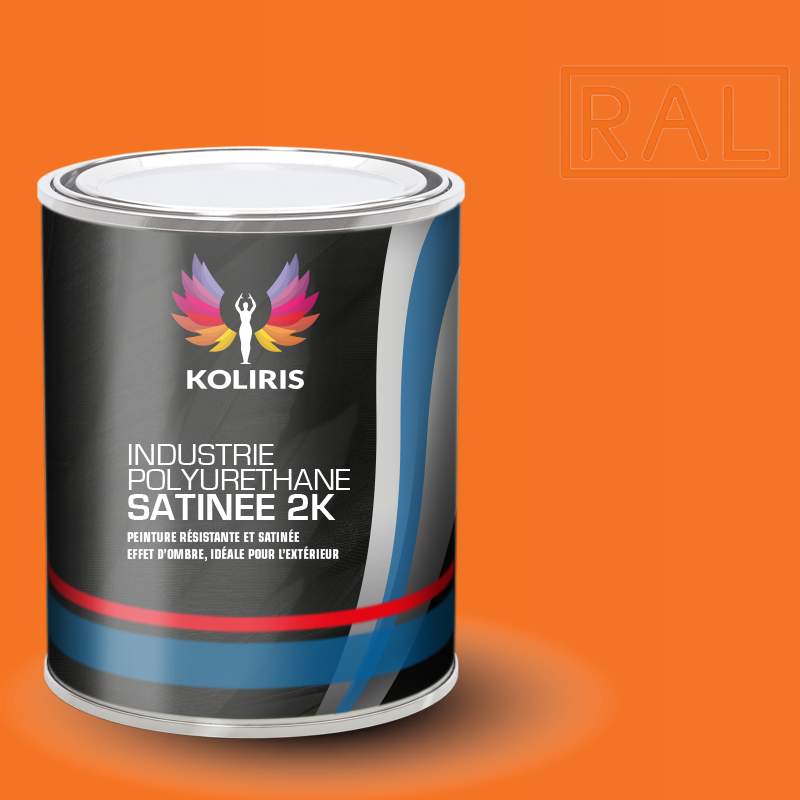 Peinture industrie 2K PU satinée Ral