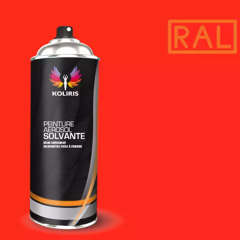 Bombe peinture industrie brillante Ral 400ml