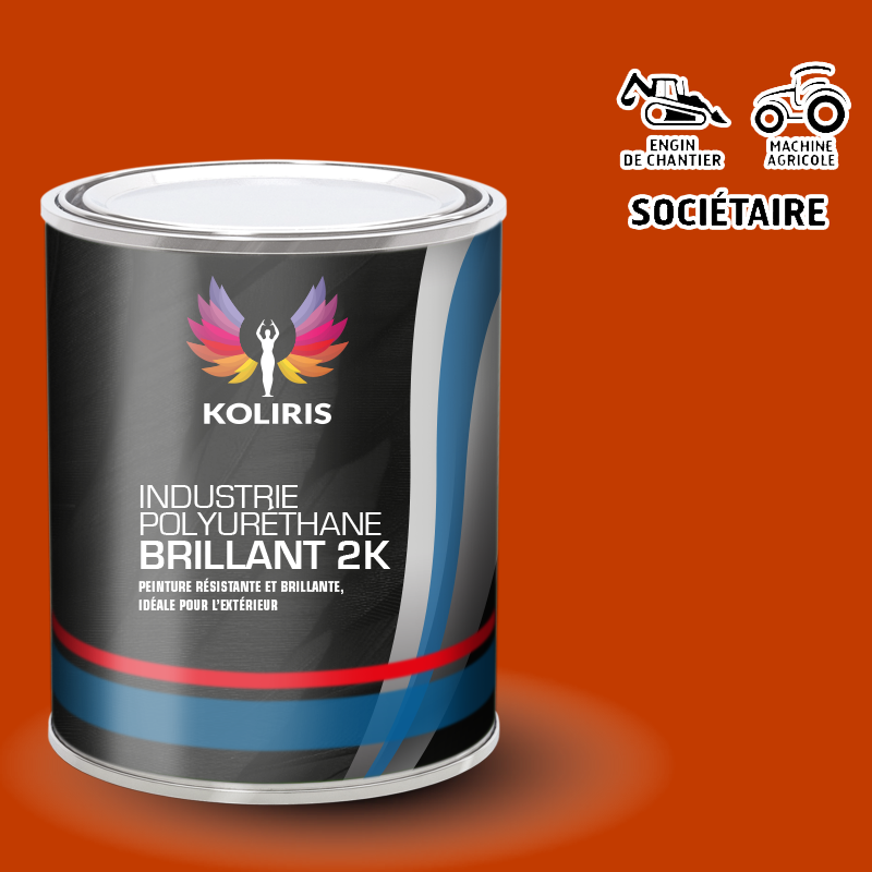 Peinture industrie 2K PU brillante Agricole et Engin de chantier