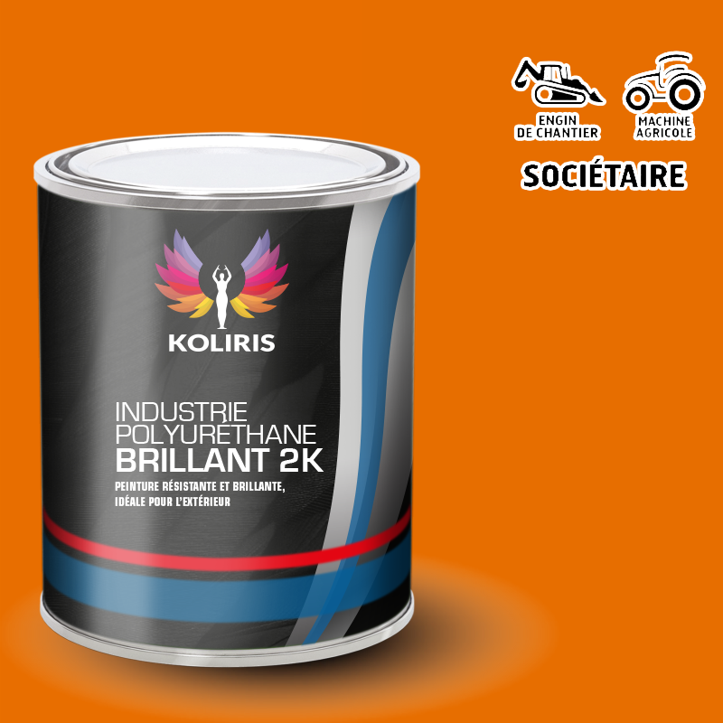 Peinture industrie 2K PU brillante Agricole et Engin de chantier