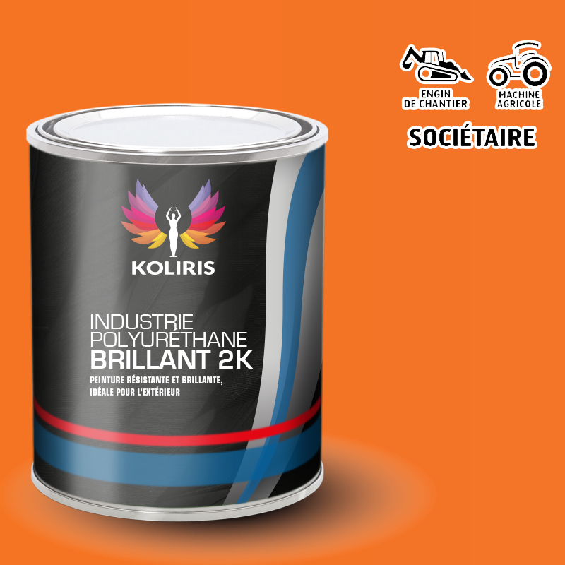 Peinture industrie 2K PU brillante Agricole et Engin de chantier