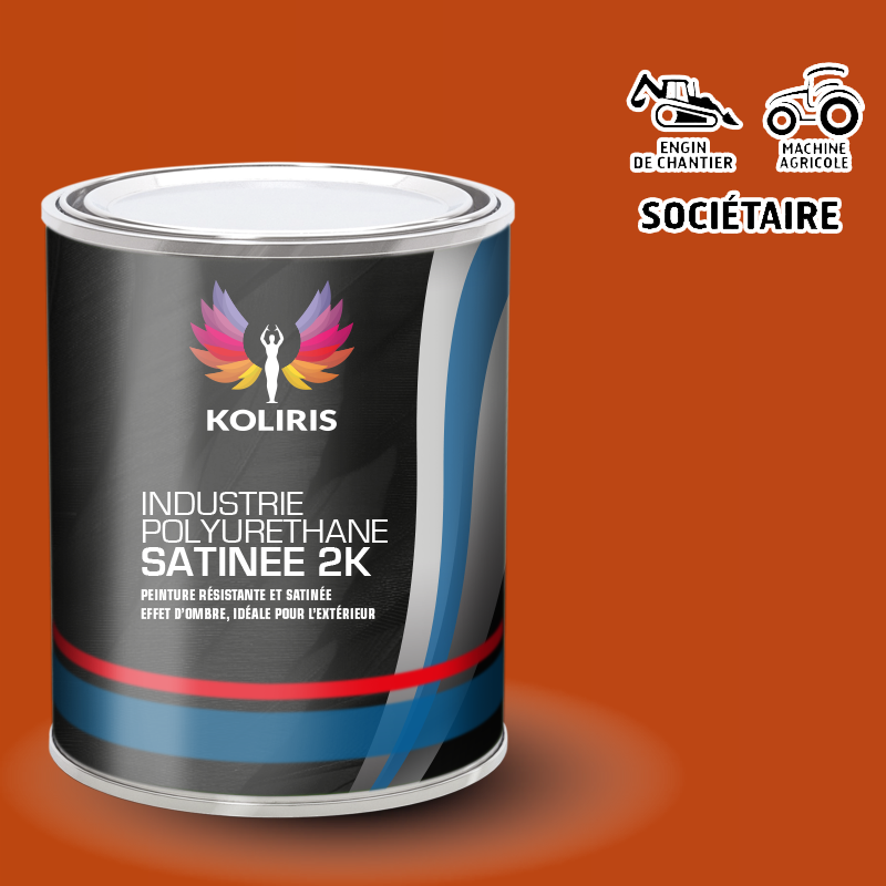 Peinture industrie 2K PU satinée Agricole et Engin de chantier