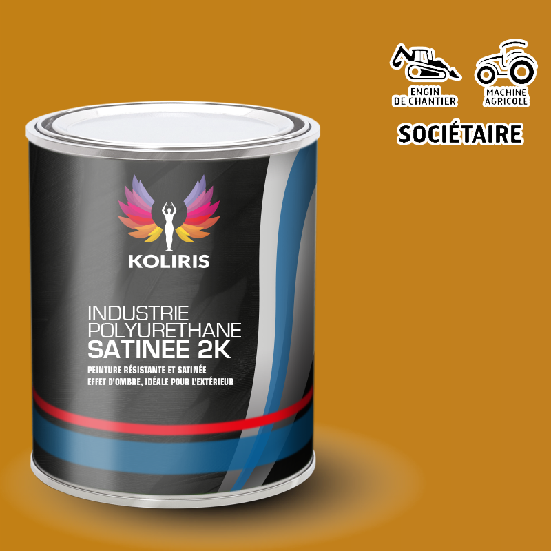 Peinture industrie 2K PU satinée Agricole et Engin de chantier