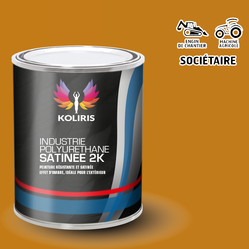 Peinture industrie 2K PU satinée Agricole et Engin de chantier