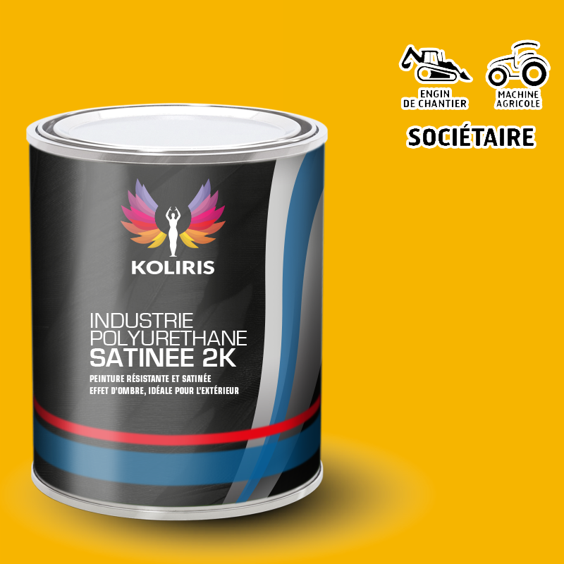 Peinture industrie 2K PU satinée Agricole et Engin de chantier