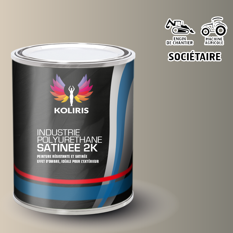 Peinture industrie 2K PU satinée Agricole et Engin de chantier