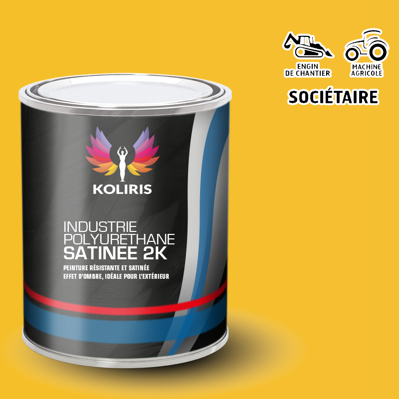 Peinture industrie 2K PU satinée Agricole et Engin de chantier