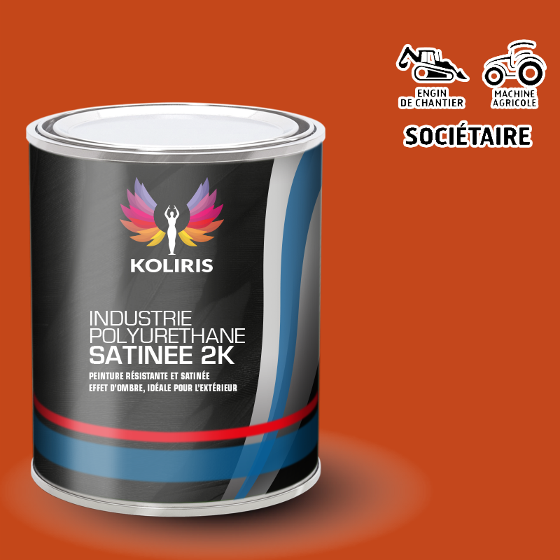 Peinture industrie 2K PU satinée Agricole et Engin de chantier