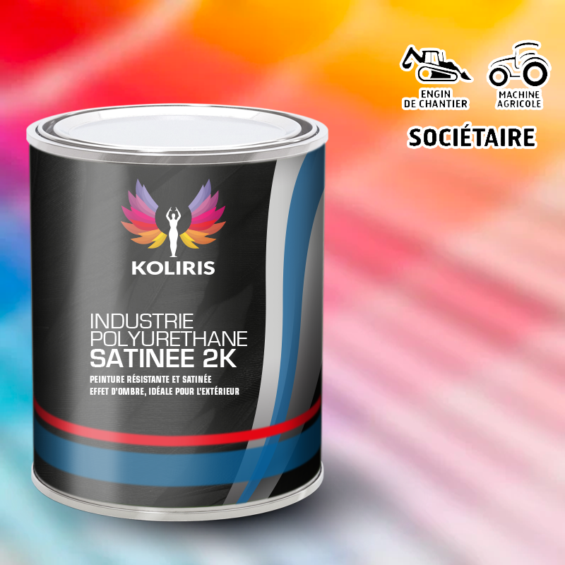 Peinture industrie 2K PU satinée Agricole et Engin de chantier