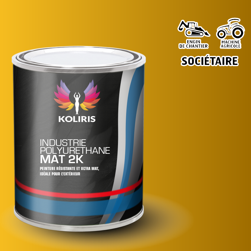 Peinture industrie 2K PU mat Agricole et Engin de chantier