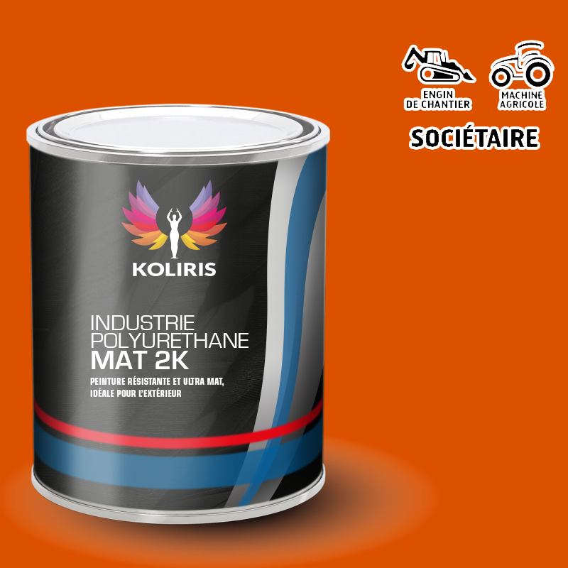 Peinture industrie 2K PU mat Agricole et Engin de chantier