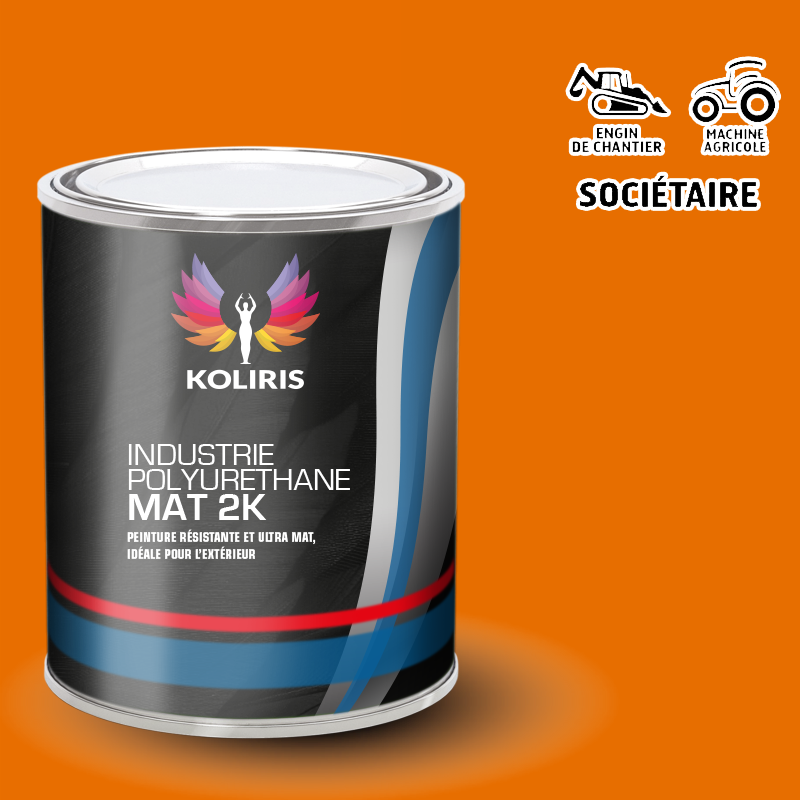 Peinture industrie 2K PU mat Agricole et Engin de chantier