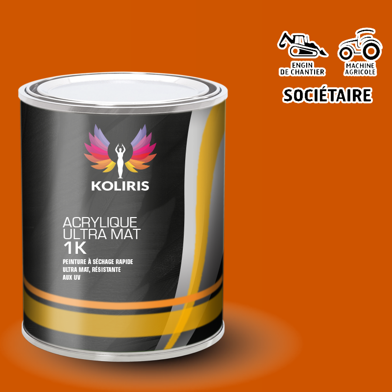 Peinture industrielle mat Agricole et Engin de chantier