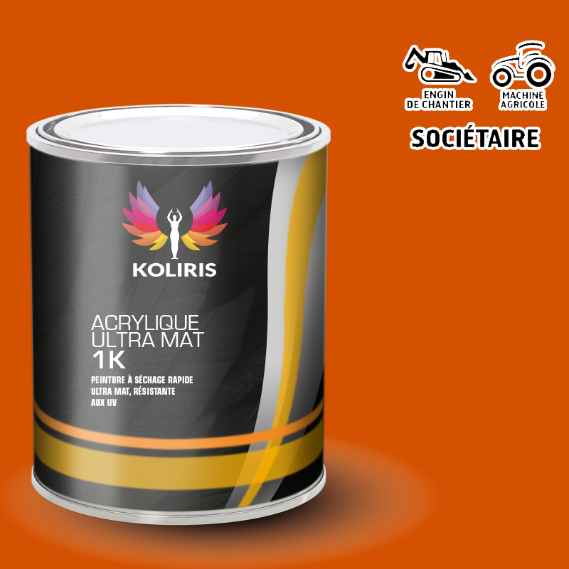 Peinture industrielle mat Agricole et Engin de chantier