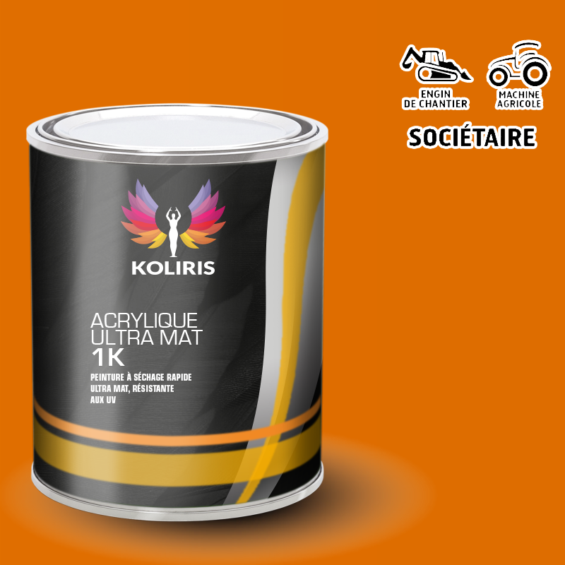 Peinture industrielle mat Agricole et Engin de chantier