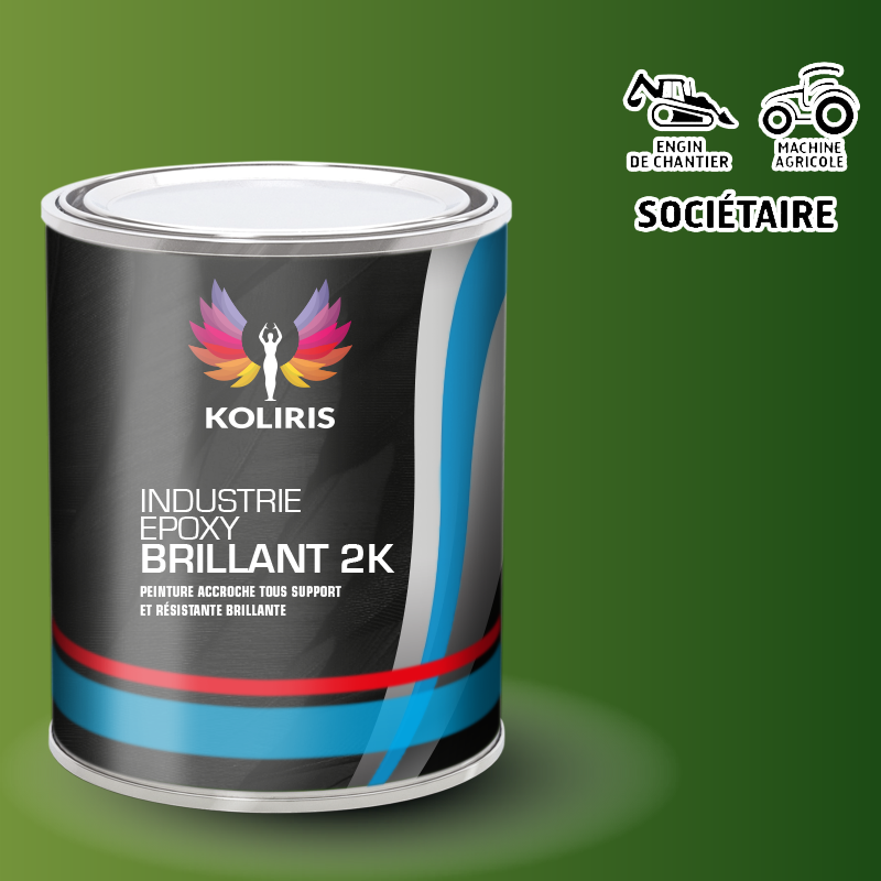 Peinture époxy 2K brillant Agricole et Engin de chantier