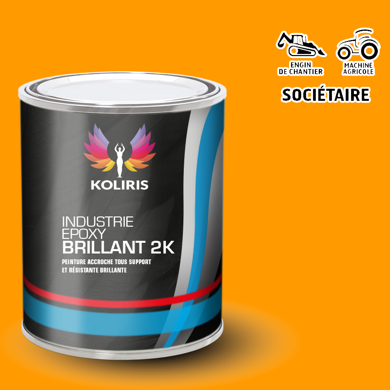 Peinture époxy 2K brillant Agricole et Engin de chantier