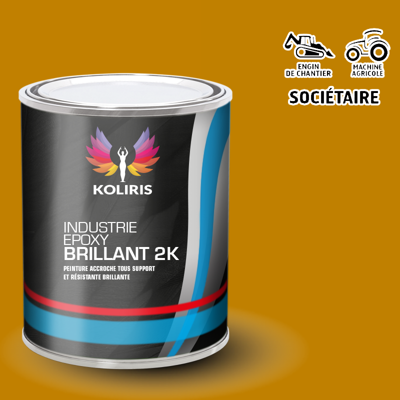 Peinture époxy 2K brillant Agricole et Engin de chantier