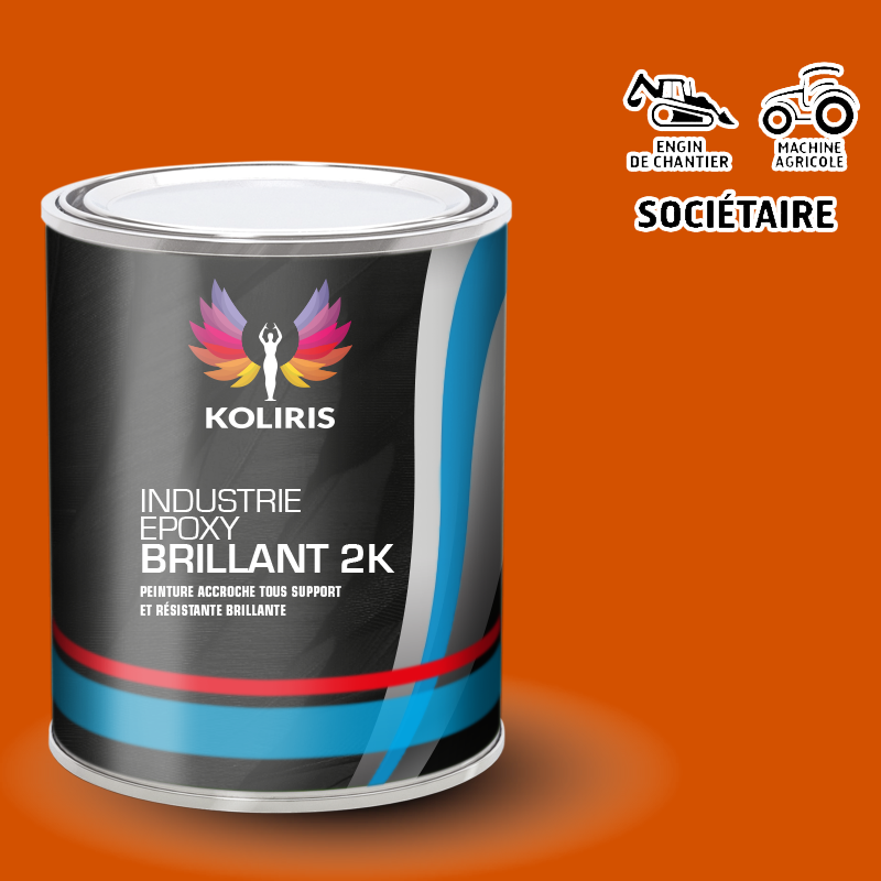 Peinture époxy 2K brillant Agricole et Engin de chantier