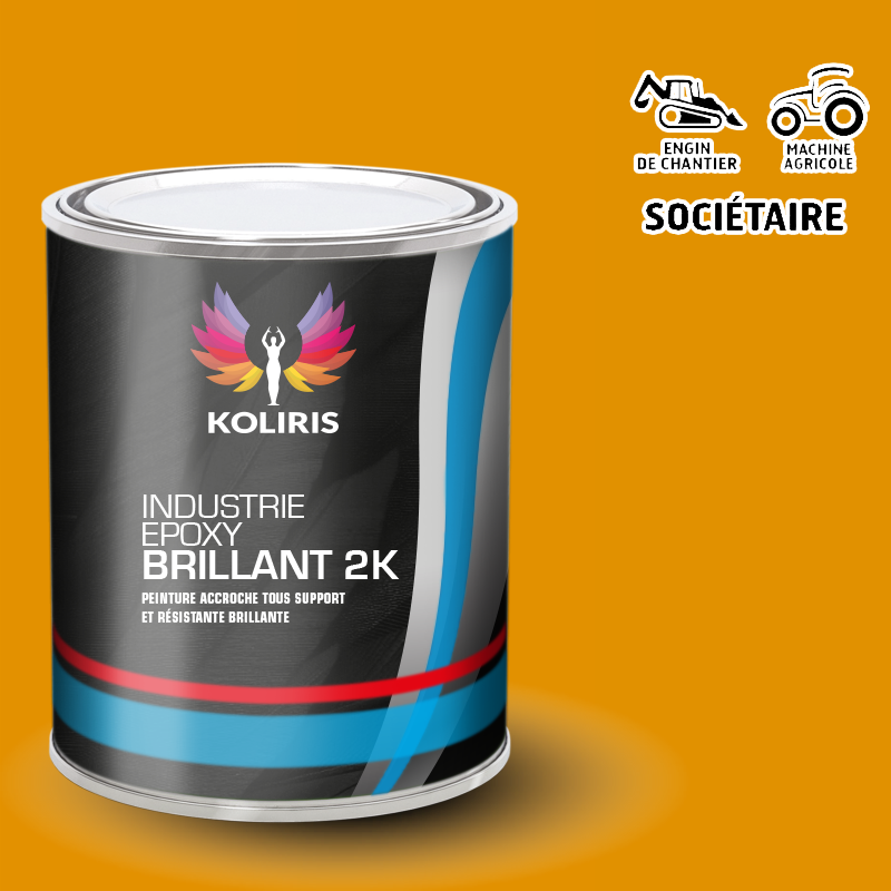 Peinture époxy 2K brillant Agricole et Engin de chantier