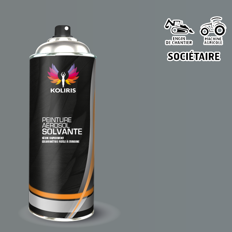 Bombe peinture industrie brillante Agricole et Engin de chantier 400ml