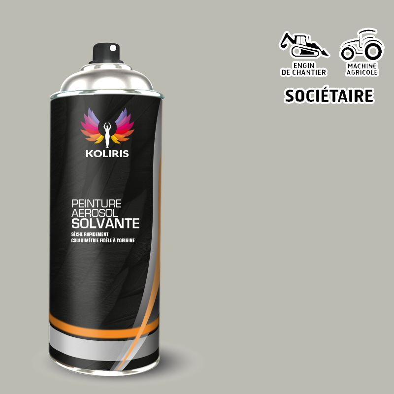 Bombe peinture industrie mat Agricole et Engin de chantier 400ml