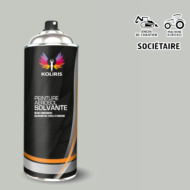 Bombe peinture industrie mat Agricole et Engin de chantier 400ml